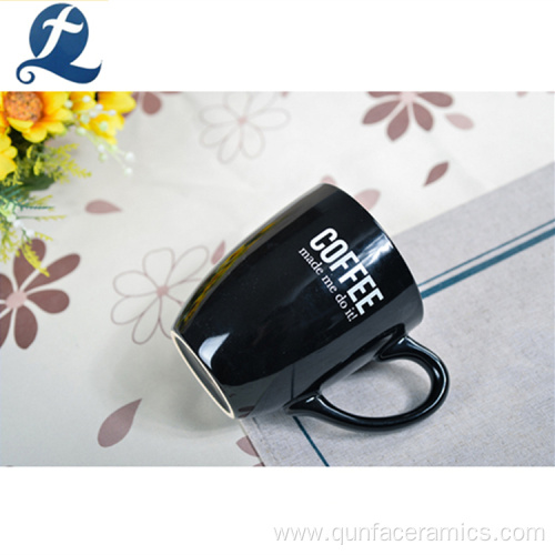 High Resistance Custom Black Coffee Ceramic Cups